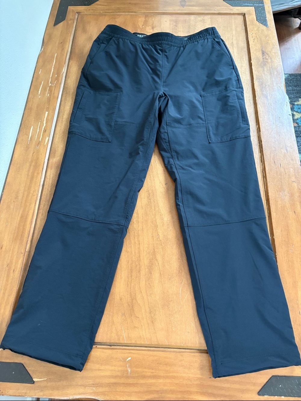 Orvis Black Lined Cargo Performance Pants Size 12